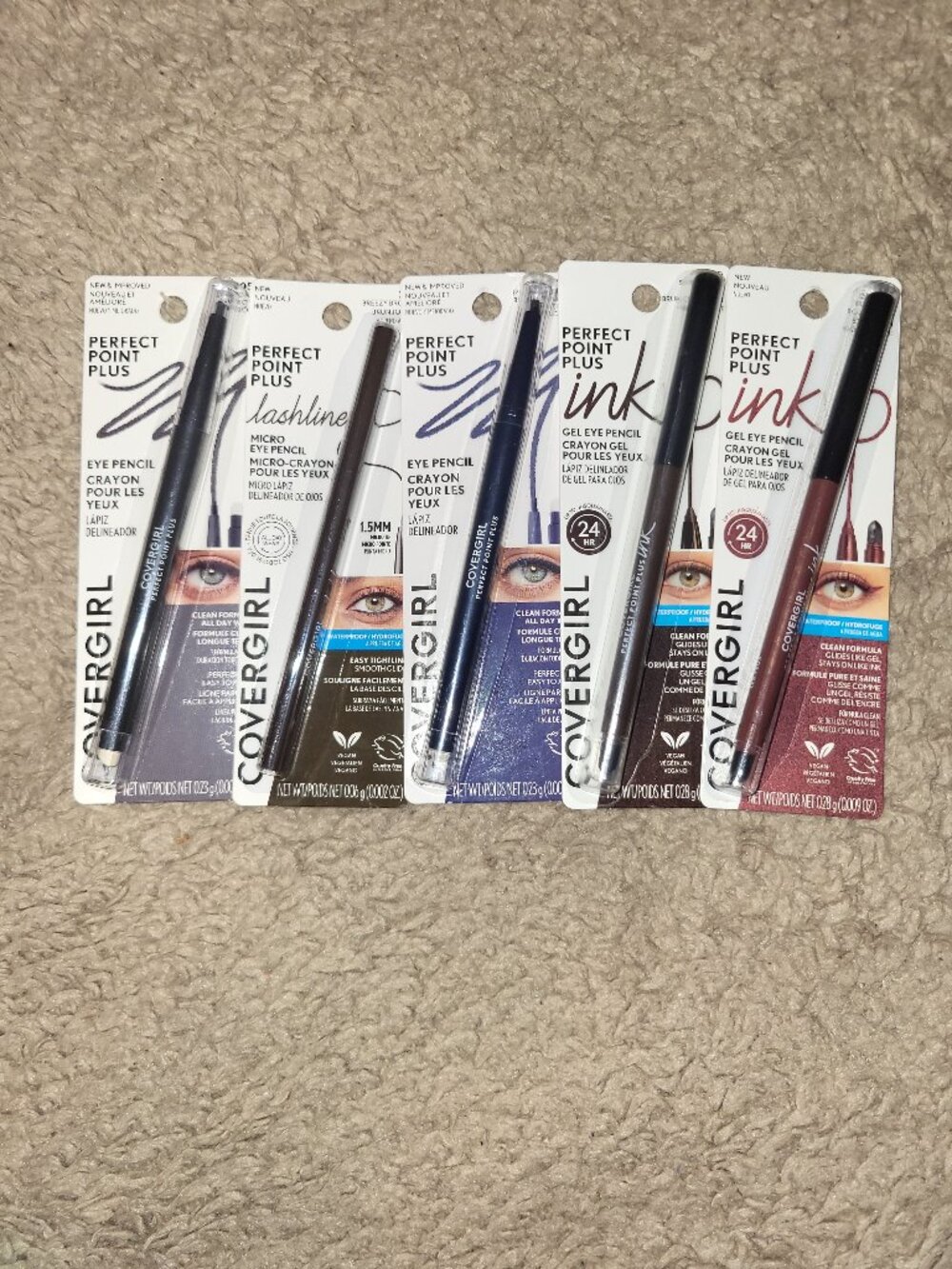 Covergirl Perfect Point Plus Eye Pencil 5 Total New Unopened
